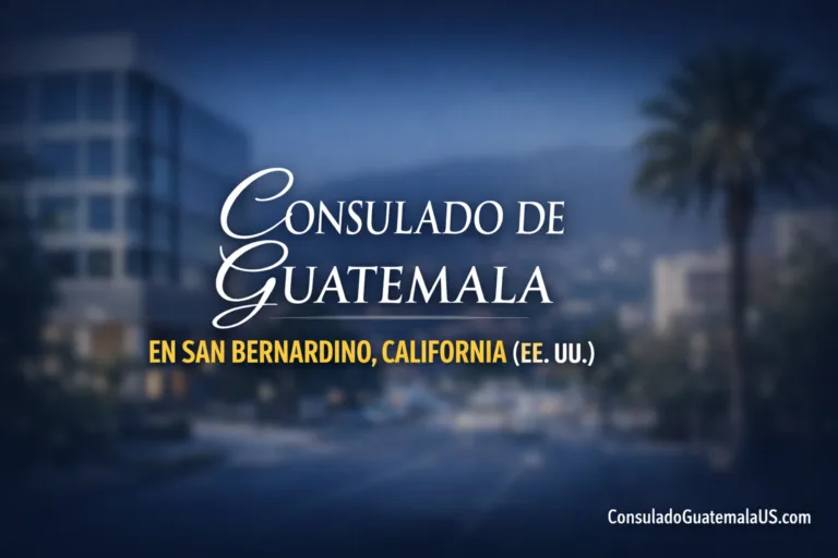 Consulado de Guatemala en San Bernardino, California, ofrece servicios consulares en la ciudad de San Bernardino.