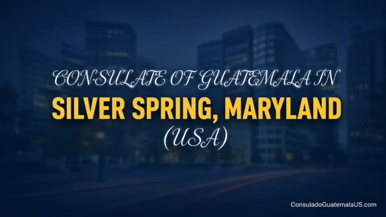 Consulate of Guatemala in Silver Spring, Maryland (USA)