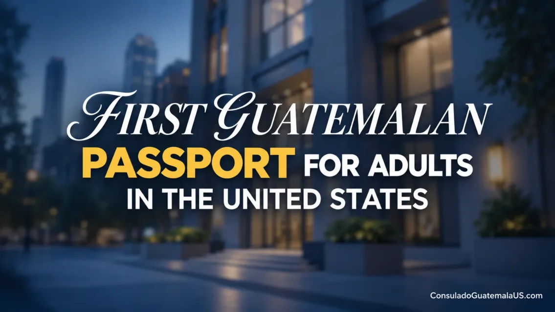First Guatemalan Passport For Adults In The United States